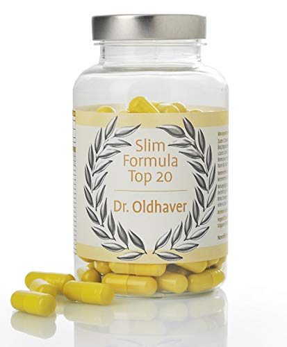 Dr. Oldhaver Slim Formula Top 20 zum Abnehmen, Mit den 20 der besten Diätsubstanzen in einer Kapsel! - African Mango, Grüntee, Taurin, Cayennepfeffer, Grüner Kaffee u.v.a, 120 Kapseln Cover