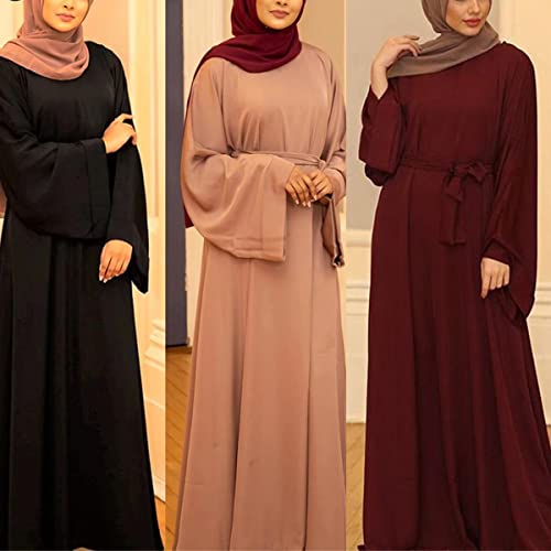 Robe pull musulmane opaque verte taille M évitant la superposition de vêtements - 2