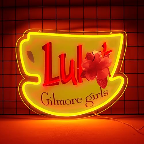 Image of Pugna Luke's Coffee Neon Signs for Wall Decor Dimmable Neon Lights for Bedroom Led Signs Suitable for Dormitory Man Cave Christmas Gift 15.7 x 12.9IN-USB Powered-Acrylic