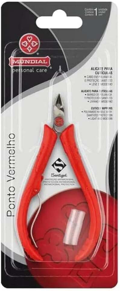 Mundial S/A Alicate Cutícula Ponto Vermelho