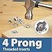 46 Piece T Track Bolts and Knobs Kit, 1/4