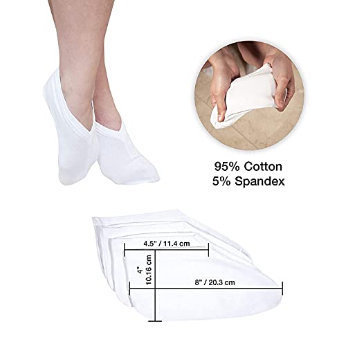 Dry Feet Healing Socks For Men And Women 4 Pair Lotion Moisturizing Socks Spa Overnight Absorbing For Dry Cracked Feet #TOP2