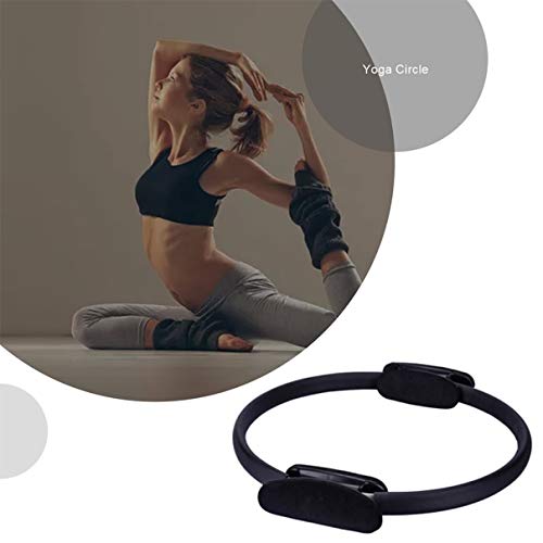 Kaczmarek Círculo de ioga Fibra de vidro Crescent Handle Pilates Ring Anel portátil de resistência d