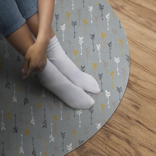 Tapis de maison élégant en vinyle robuste avec finitions géométriques - 5