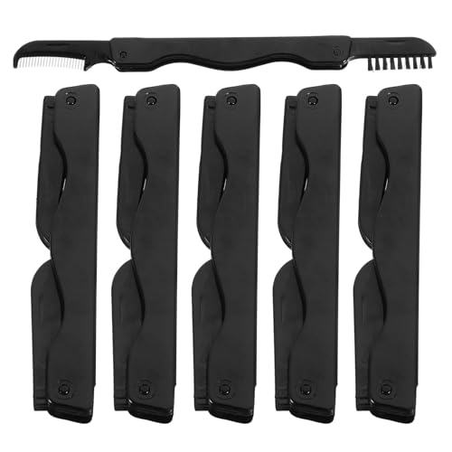 Baluue Angled Eyebrow Brush Eyelash Comb 6pcs Brow Brush Set for Women Professional Makeup Tool