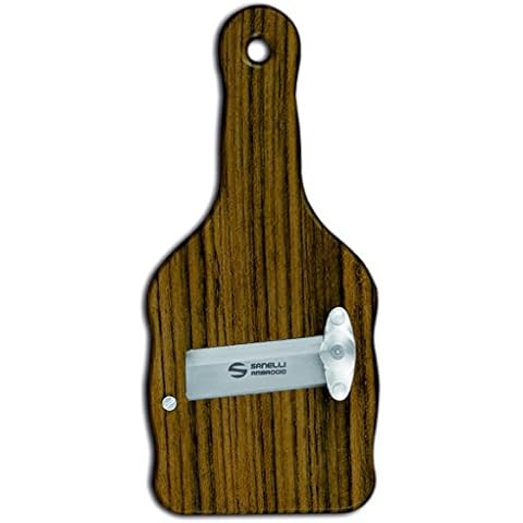 Sanelli Ambrogio 1730.000 Truffle Slicer, Ovangkol Wood with Smooth Blade, Brown Cover