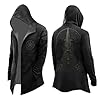 Men's Halloween Hoodie Medieval Norse Mythology Hooded Cardigan Motorcycle Jacket Long Sleeve Casual Loose Fit Streetwear Coat for Daily Wear Spring Autumn Winter (A14-Black, XXL) #1