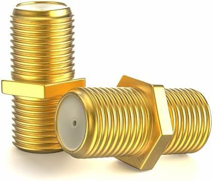 F-Łącznik Sat Złącze Złącze Złącze Złącze pozłacane Złącze F Złącze / Kabel Adapter Adapter do kabla antenowego SAT / kabel koncentryczny / urządzenia BK 2 sztuki