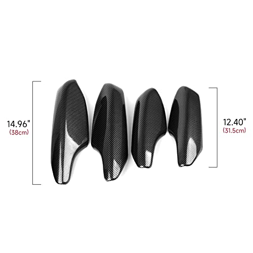 Image of Car Inner Door Handle Armrest Cover Decals for 2022 2023 2024 2025 2026 Honda Civic 11th Gen Accessories ABS Carbon Fiber Stickers