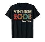 Vintage 2008 16 Year Old 16th Birthday Gift for Girls Boys T-Shirt