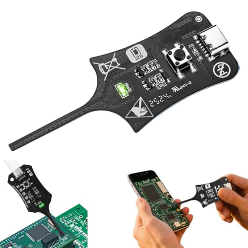 Inductance Tester Type-C Motherboard Coil Tester Electronic Circuit Board Inductor Detector Fault Detection Tool Electromagnetic Inductance Tester Quick Fault Check Tool for PC Phone Repair (1PCS)