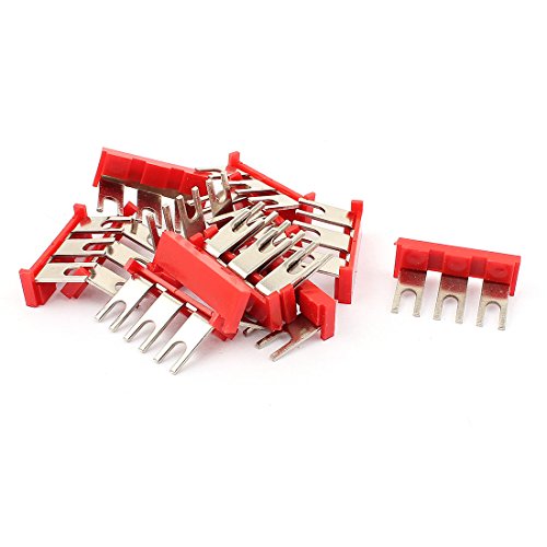 Terminal de horquilla aislado Rojo 13 pcs 400V 10A Aexit miniatura 1