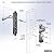 Ideal Security Inc. BK1216BL ML Lever Set with Keyed Deadbolt, 4 Posts, Black