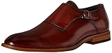 Stacy Adams Men's Dinsmore Plain Toe Monk Strap Slip-on Loafer, Cognac, 11 M US