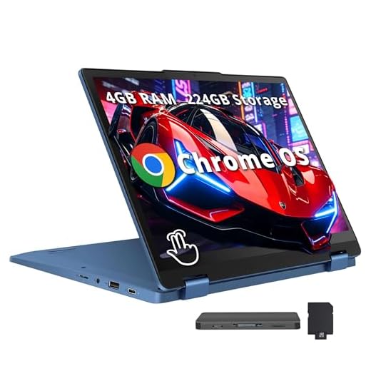 Lenovo Flex 3i Chromebook 12.2" WUXGA Touchscreen 2-in-1 Laptop, Intel N100, 4GB LPDDR5, 224GB Storage (64GB eMMC+160GB Docking Station Set), Intel UHD Graphics, HD Webcam, Wi-Fi 6, Chrome OS, Blue