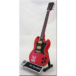 PETE TOWNSHEND Guitare Miniature avec médiator The WHO (1) - Les Beatles, Paul McCartney, John Lennon, RIngo Starr, George Harrison PETE TOWNSHEND Guitare Miniature avec médiator The WHO (1) – Image 2