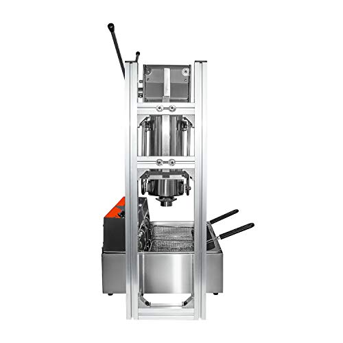 Aldkitchen Churros Machine Manual | Churro Maker With Working Stand | Deep-Frying Machine | Stainless Steel | (5L) #TOP3