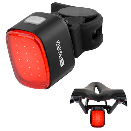 GADISTA Francia, luce per bicicletta posteriore potente 50 lumen omologata sicurezza stradale, lampada da bicicletta, lampeggiante con 4 modalità. Accessorio per bicicletta impermeabile IPX65