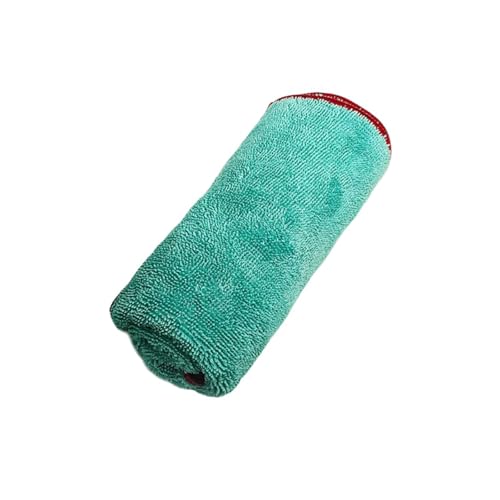 AMISENK Toalla de limpieza de microfibra de alta calidad de 500 g/m², 40 x 40 cm, alta absorción, para coches, vidrio, secado rápido, reutilizable, paño para el hogar, toalla profesional para detalles