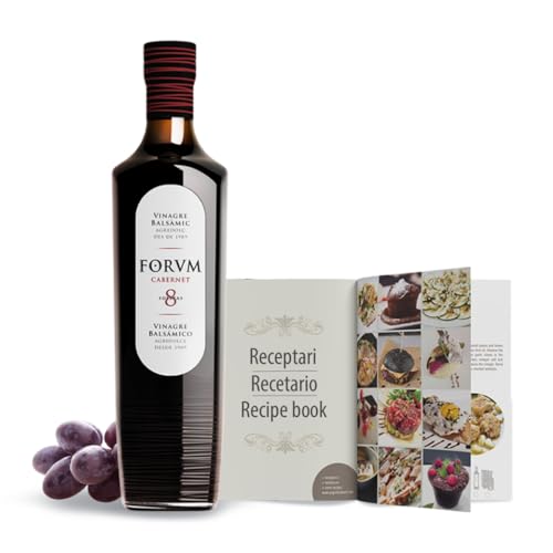 Forvm Cabernet, Vinagre de Vino Tinto, Fantástico para Cocinar, Usado 12 Años en el Menú de los Premios Nobel, Envejecido Artesanalmente 8 Años en Barricas, Prod. Limitada 500ml