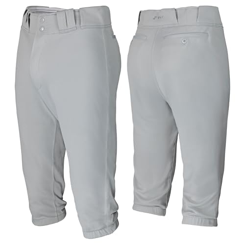 SSK Showcase Collection Youth Baseball Short Pants - Solid Knicker Fit (US, Alpha, Large, Grey)