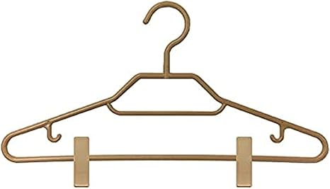 Amazon Co Jp シンコハンガー ベージュ 41 5 2 7 24 ワンウェイスタイルシャツハンガークリップ付 3本組 ホーム キッチン