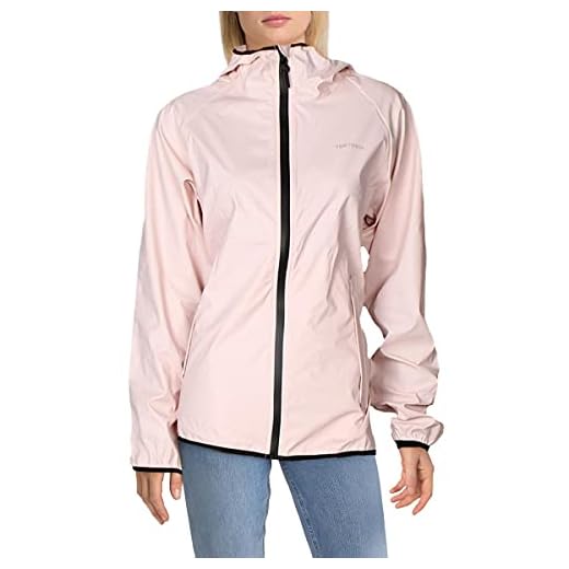 Tretorn Vattentät regnjacka för kvinnor med huva aktiv utomhus regnrock Windbreaker, Blommande, L