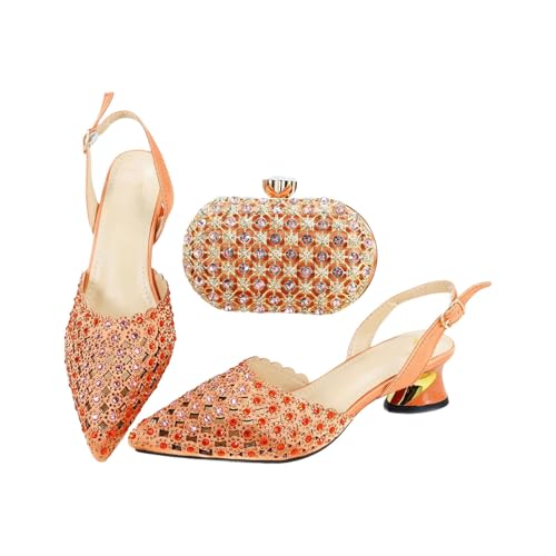 Women Shoes and Bag Set African Style Ladies Shoes and Bags Set Purple Italian Shoes and Bag Set for Party