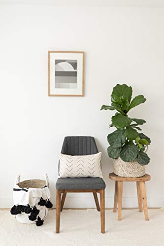 Woven Nook - Modern & Luxurious 12" X 40" Decorative Lumbar Throw Pillow Cover - Durable Quality & Machine Washable - Mazza Design - Black And White - 1 Pack #TOP1