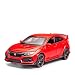 SRJCWB Modellauto 1/32 Für Honda Civic Type-R Metalldruckguss-Automodell Mit Sound Light Collection Druckguss-Auto-Sammlerstücke (Farbe : Rot)