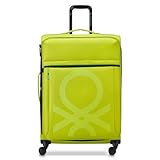 Delsey Paris x United Colors of Benetton – Color Block – Maleta flexible, lima, extra-large