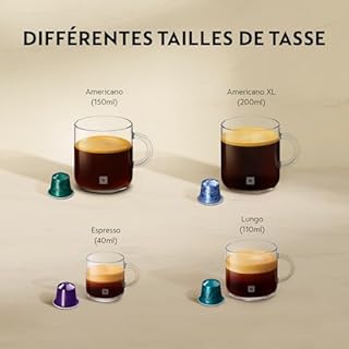 De'Longhi Nespresso CitiZ Platinum EN220.T, Machine à Café à Capsules, Machine à Café Monodose, 4 Tailles de Tasse, 19 Bars de Pression, 1260W, Titane