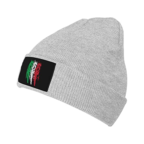 501 Herren Damen Kopf Wraps Italia Italien Italienische Flagge Slouchy Beanie Mütze Weich Mütze Warme Kindermütze Für Winter Laufen