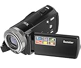 Camera Camcorders, Besteker Portable Digital Video Camcorder HD Max 16 Mega Pixels 1280*720P DV 2.7 Inches TFT LCD Screen 16X Zoom Camera Recorder (108-Black)