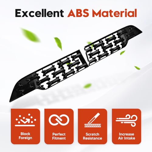 Image of Sunsdrew CX50 Front Grill Mesh Inserts for 2023-2025 Mazda CX-50,Front Grille Cover Guard ABS Trim for Mazda CX-50 Car Exterior Accessories Replacement