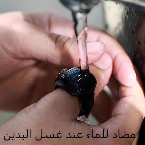 خاتم تسبيح ذكري ذكي، عداد تسبيح للصلاة الاسلامية، حلقة تقنية يمكن ارتداؤها، شاشة OLED، قابلة لاعادة الشحن بمنفذ USB مع تطبيق الوقت الاسلامي (20 ملم)