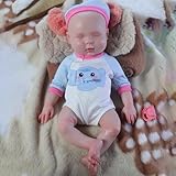 Sil-Gel Mall 18 inch Reborn Baby Dolls Girl - Realistic Platinum Silicone Baby Doll, Gift for Girls, Doll Collectors, Christmas, Birthday