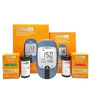 Home Blood Cholesterol Test Kit Total Cholesterol &Triglycerides – Included CURO L5 Digital Meter – 10 Total Test Strips & 10 Triglycerides Test Strips Easy Use, Accurate Results All-Inclusive Kit