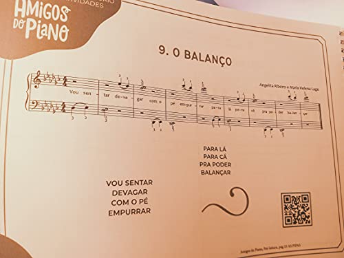 CADERNO DE REPERTÓRIO E ATIVIDADES PARTE 1 - AMIGOS DO PIANO PRÉ-LEITURA