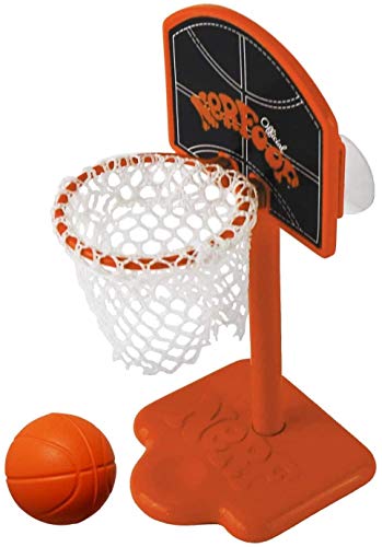An officially licensed Nerf basketball hoop shrunk down to desk-toy size — suction-cups anywhere for instant procrastination.