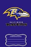 Baltimore Ravens Composition Book Notebook Journal Log Book | NFL Fan Essential | Football Fan...