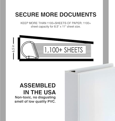 Ring Binder Depot B10A 3 Ring Binders, 6 Inch D Ring Heavy Duty Large Binder thumb #1