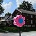 Tenna Tops Pink Daisy Car, Truck, and SUV Roof Topper with Car Magnet Buddy Magnetic Roof Antenna Topper Stand