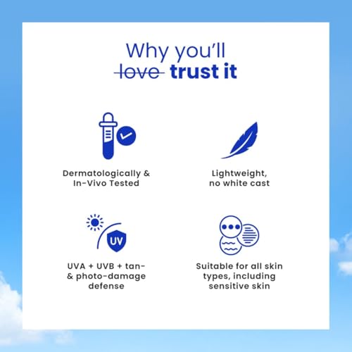Generic SPF 50 Tinted Sunscreen PA++++ - Nude | Niacinamide & Vitamin E |UVA/UVB Protection +BB Cream +Foundation in 1 | Blurs Pores, Evens Tone, Non-Oily Glow | All Skin Types | For Men & Women| 50ml