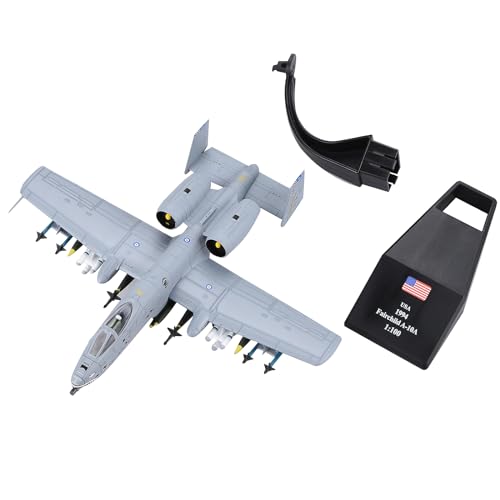 1/100 A-10 Attack Aircraft Thunderbolt II Aircraft Model Alloy Diecast Fighter Plane Model