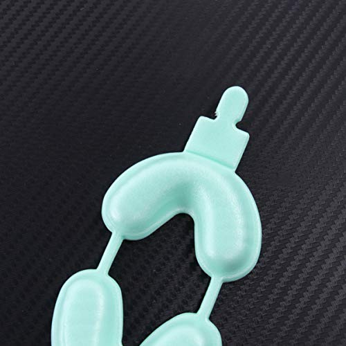 20Pcs Disposable Dental Fluoride Trays Fluorinated Foam Dental Tray Dental Materials Tray Alginate Impression Material For Kids Use Size S Green #TOP6