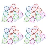 DIYEAH Étiquettes Autocollantes Alimentaires Imperméables Rondes 40X40 MM 80 Feuilles Amovibles pour Bocaux Bouteilles Congélateur Cuisine Étiquettes de Date et Péremption