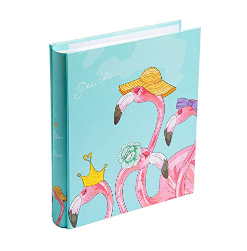 Edian Baby Photo Album 4X6 Inches Family Small Photo Albums Holds 200 Photos (Flamingo) #TOP1