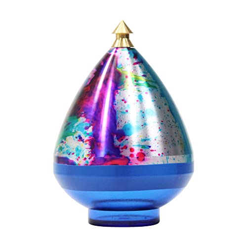 Spintastics Quicksilver Hybrid Bearing Spin Top - Bearing Tip (Rainbow and Blue) Spintastics Quicksilver Hybrid Bearing Spin Top - Bearing Tip (Rainbow and Blue)