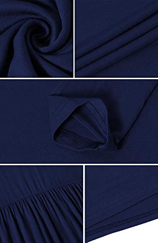 Image of LONGYUAN Women's Plus Size Maxi Dresses for Curvy Women Casual Long Dress XL-6XL